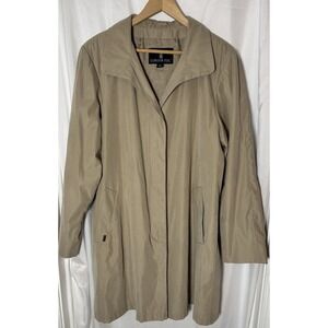 London Fog Tan Trench Coat Size XL Excellent Condition